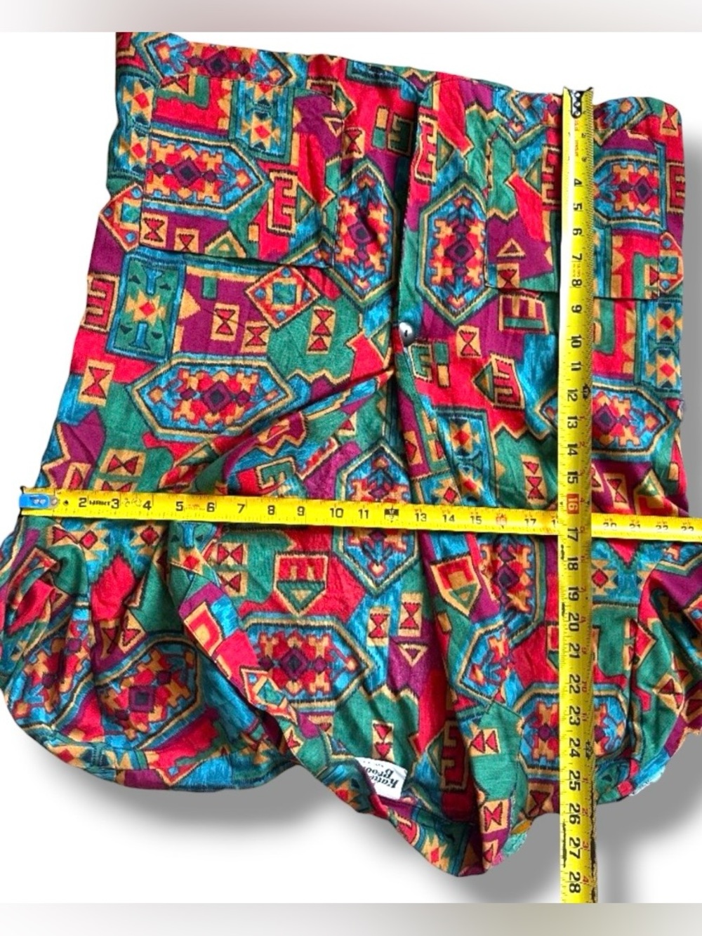 Vintage 80s Katie Brooke Colorful Soutwestern Geometric Blazer Women's Sz Large - Picture 11 of 12